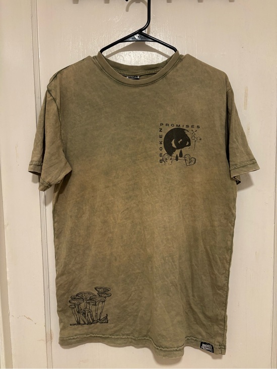 Broken Promises Other - Broken Promises Olive Graphic Short Sleeve Tee
